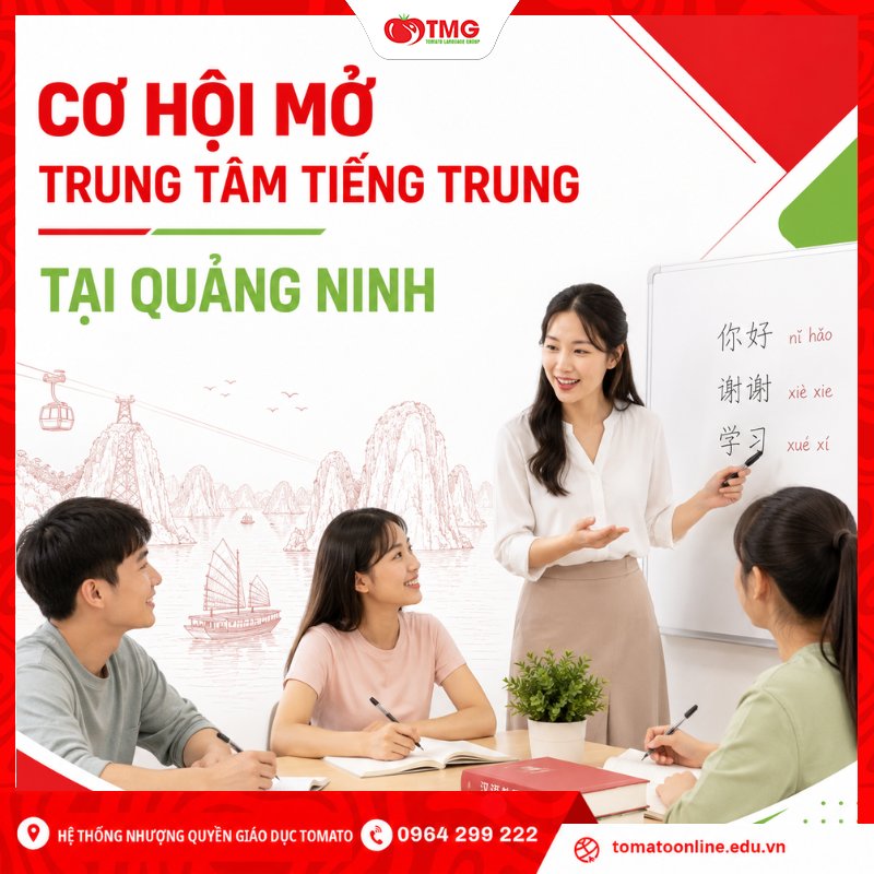 Cơ hội khi mở trung tâm tiếng Trung tại Quảng Ninh