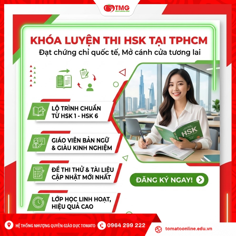 Khóa luyện thi HSK tại TPHCM