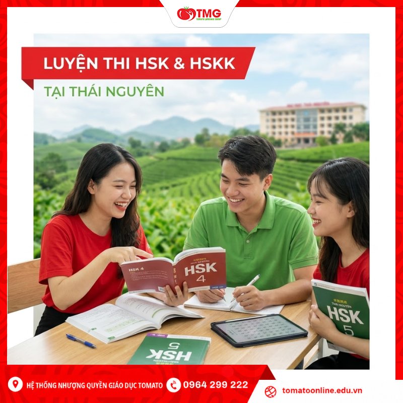 Luyện thi HSK và HSKK tại Thái Nguyên