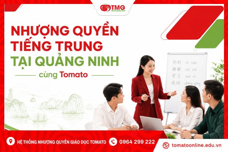 Nhượng quyền tiếng Trung tại Quảng Ninh cùng Tomato