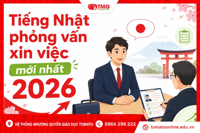 Tiếng Nhật phỏng vấn xin việc mới nhất 2026 (P2)