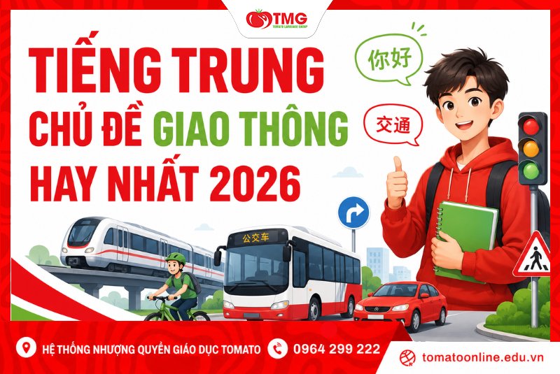 TIẾNG TRUNG CHỦ ĐỀ GIAO THÔNG HAY NHẤT 2026